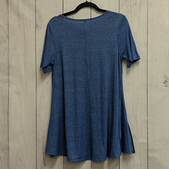 Blue Short Sleeve Swing Top - Picture 2 of 4